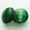 Silver Foil Lampwork Beads, Oblate 20.5mm,10mm Hole:Approx 2mm, Sold by PC