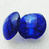 Silver Foil Lampwork Beads, Oblate 20.5mm,10mm Hole:Approx 2mm, Sold by PC