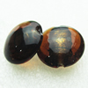 Silver Foil Lampwork Beads, Oblate 20.5mm,10mm Hole:Approx 2mm, Sold by PC