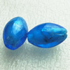 Silver Foil Lampwork Beads, Oval 15mm,10mm Hole:Approx 2mm, Sold by PC