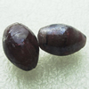 Silver Foil Lampwork Beads, Oval 15mm,10mm Hole:Approx 2mm, Sold by PC