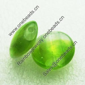 Silver Foil Lampwork Beads, Oblate 20.5mm,10mm Hole:Approx 2mm, Sold by PC