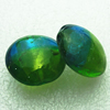 Silver Foil Lampwork Beads, Oblate 20.5mm,10mm Hole:Approx 2mm, Sold by PC