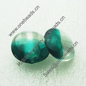 Silver Foil Lampwork Beads, Oblate 20.5mm,10mm Hole:Approx 2mm, Sold by PC