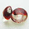 Silver Foil Lampwork Beads, Oblate 20.5mm,10mm Hole:Approx 2mm, Sold by PC