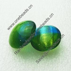 Silver Foil Lampwork Beads, Oblate 20.5mm,10mm Hole:Approx 2mm, Sold by PC