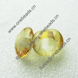 Silver Foil Lampwork Beads, Oblate 20.5mm,10mm Hole:Approx 2mm, Sold by PC