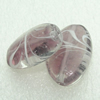 Hand-Made Lampwork Beads, oval 25x17.5mm,10mm Hole:About 1.5mm, Sold by PC 
