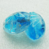 Hand-Made Lampwork Beads, oval 25x17.5mm,10mm Hole:About 1.5mm, Sold by PC