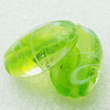 Hand-Made Lampwork Beads, oval 25x17.5mm,10mm Hole:About 1.5mm, Sold by PC