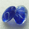 Hand-Made Lampwork Beads, oval 25x17.5mm,10mm Hole:About 1.5mm, Sold by PC