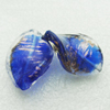 Gold Foil Lampwork Beads, acrospire 29x20mm,4mm Hole: About 2mm, Sold by PC