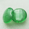 Silver Foil Lampwork Beads, oblate 28mm,12.5mm Hole:Approx 2mm, Sold by PC