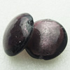 Silver Foil Lampwork Beads, oblate 28mm,12.5mm Hole:Approx 2mm, Sold by PC