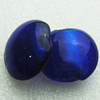 Silver Foil Lampwork Beads, oblate 28mm,12.5mm Hole:Approx 2mm, Sold by PC