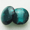 Silver Foil Lampwork Beads, oblate 28mm,12.5mm Hole:Approx 2mm, Sold by PC