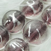 Silver Foil Lampwork Beads, oblate 15mm,9mm Hole:Approx 2mm, Sold by PC