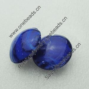 Hand-Made Lampwork Beads, oblate 27.5mm,12.5mm Hole:About 2mm, Sold by PC