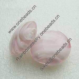 Hand-Made Lampwork Beads, oblate 27.5mm,12.5mm Hole:About 2mm, Sold by PC