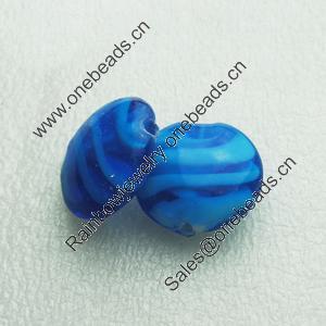 Hand-Made Lampwork Beads, oblate 27.5mm,12.5mm Hole:About 2mm, Sold by PC