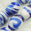 Hand-Made Lampwork Beads, oblate 17.5x20mm,10mm Hole:About 2mm, Sold by PC