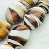 Hand-Made Lampwork Beads, oblate 17.5x20mm,10mm Hole:About 2mm, Sold by PC