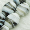 Hand-Made Lampwork Beads, oblate 17.5x20mm,10mm Hole:About 2mm, Sold by PC