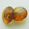 Hand-Made Lampwork Beads, oblate 20mm,9.5mm Hole:About 2mm, Sold by PC
