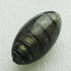 Silver Foil Lampwork Beads, oval 29x17mm, Hole:Approx 2mm, Sold by PC