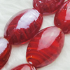 Hand-Made Lampwork Beads, oval 17x23mm,9mm Hole:About 2mm, Sold by PC 