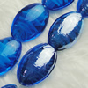 Hand-Made Lampwork Beads, oval 17x23mm,9mm Hole:About 2mm, Sold by PC 