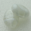 Hand-Made Lampwork Beads, flat oval 19.5x14mm,8mm Hole:About 2mm, Sold by PC 