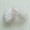 Hand-Made Lampwork Beads, flat oval 19.5x14mm,8mm Hole:About 2mm, Sold by PC 