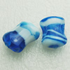 Hand-Made Lampwork Beads, rectangle 20x15mm,8mm Hole:About 2mm, Sold by PC 