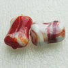 Hand-Made Lampwork Beads, rectangle 20x15mm,8mm Hole:About 2mm, Sold by PC 