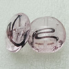 Silver Foil Lampwork Beads, oblate 20mm,10mm Hole:Approx 2mm, Sold by PC