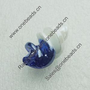 Hand-Made Lampwork Beads, helix 29x15mm Hole:About 2mm, Sold by PC 