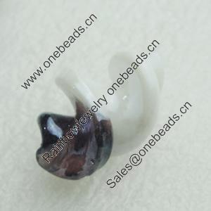 Hand-Made Lampwork Beads, helix 29x15mm Hole:About 2mm, Sold by PC 