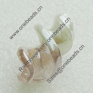 Hand-Made Lampwork Beads, helix 29x15mm Hole:About 2mm, Sold by PC