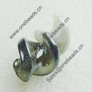 Hand-Made Lampwork Beads, helix 29x15mm Hole:About 2mm, Sold by PC