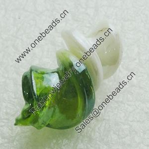 Hand-Made Lampwork Beads, helix 29x15mm Hole:About 2mm, Sold by PC