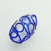 Hand-Made Lampwork Beads, oval 17x25mm Hole:About 2mm, Sold by PC