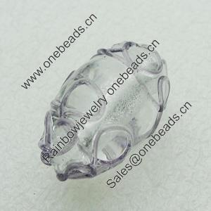 Hand-Made Lampwork Beads, oval 17x25mm Hole:About 2mm, Sold by PC