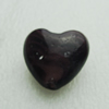 Hand-Made Lampwork Beads, heart 28x28mm,thickness 16mm Hole:About 2mm, Sold by PC 