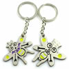 Zinc Alloy Lover keyring, Pendant Size 25mm-40mm, Length Approx:3.5inch-4inch, Sold by Pair