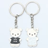 Zinc Alloy Lover keyring, Pendant Size 25mm-40mm, Length Approx:3.5inch-4inch, Sold by Pair