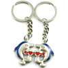 Zinc Alloy Lover keyring, Pendant Size 25mm-40mm, Length Approx:3.5inch-4inch, Sold by Pair