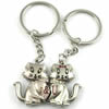 Zinc Alloy Lover keyring, Pendant Size 25mm-40mm, Length Approx:3.5inch-4inch, Sold by Pair