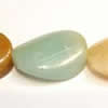Gemstone beads, amazonite(multicolor), twist oval, 10x14mm, Sold per 16-inch Strand