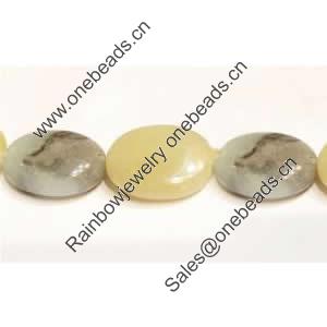 Gemstone beads, amazonite(multicolor), oval, 12x16mm, Sold per 16-inch Strand